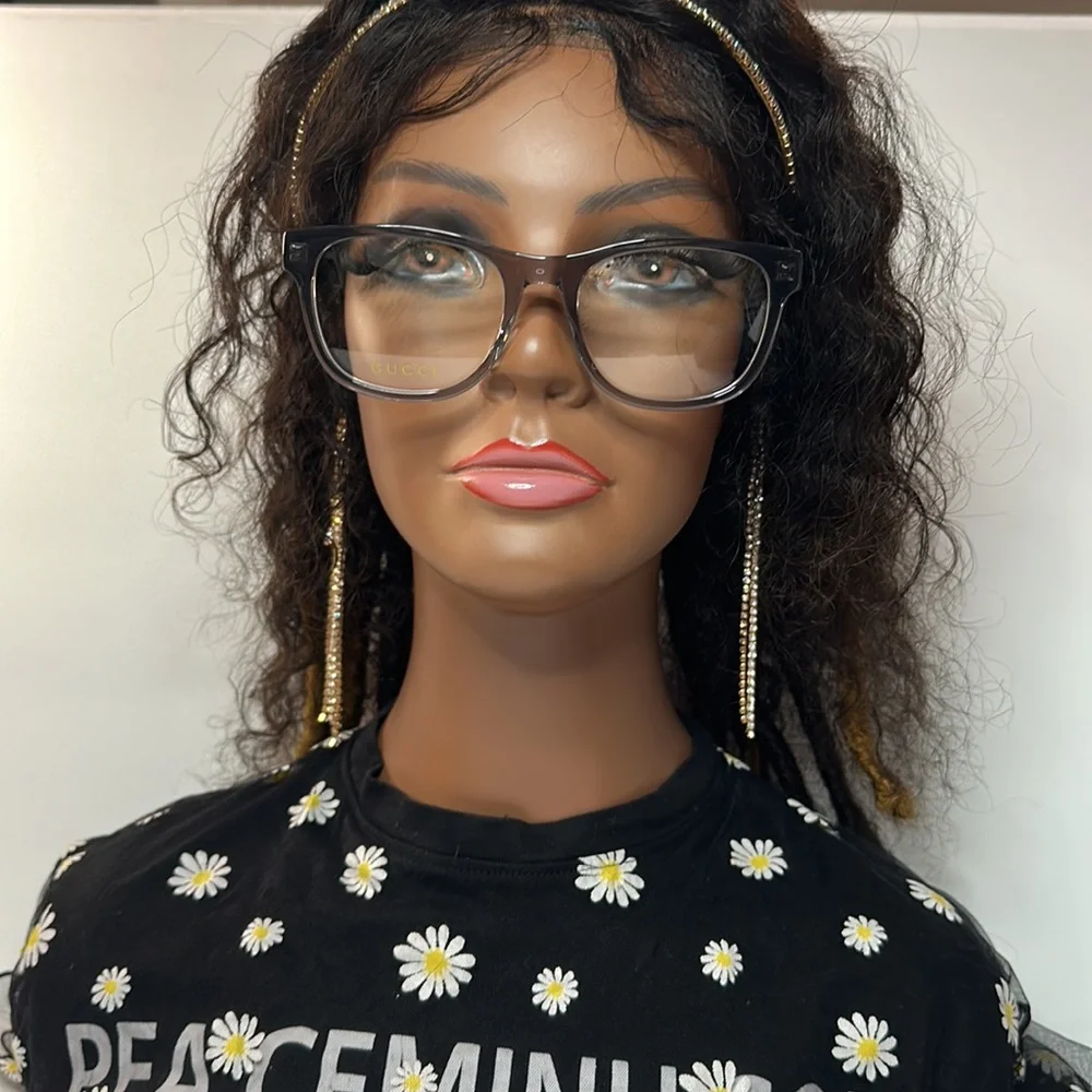 New- Auth - Gucci's GG0004ON soft lines across frames front.Iconic web effect…